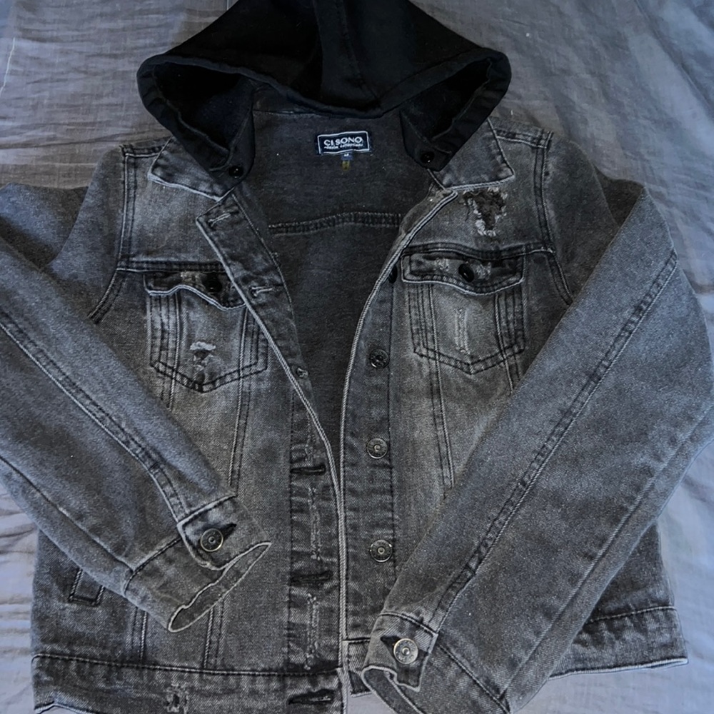 Black jean jacket